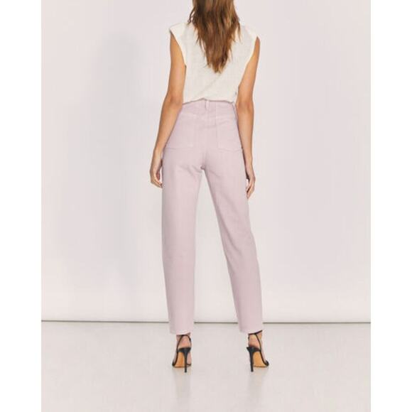 EUC IRO Paris Goma High-Rise Straight Leg Jeans Light Pink FR 40 US 8 Pastel Y2K - Picture 9 of 16